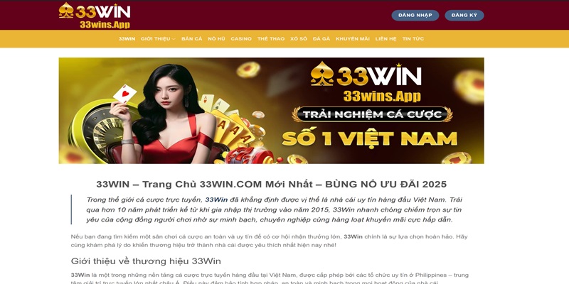 đăng nhập 33Win không bị chặn